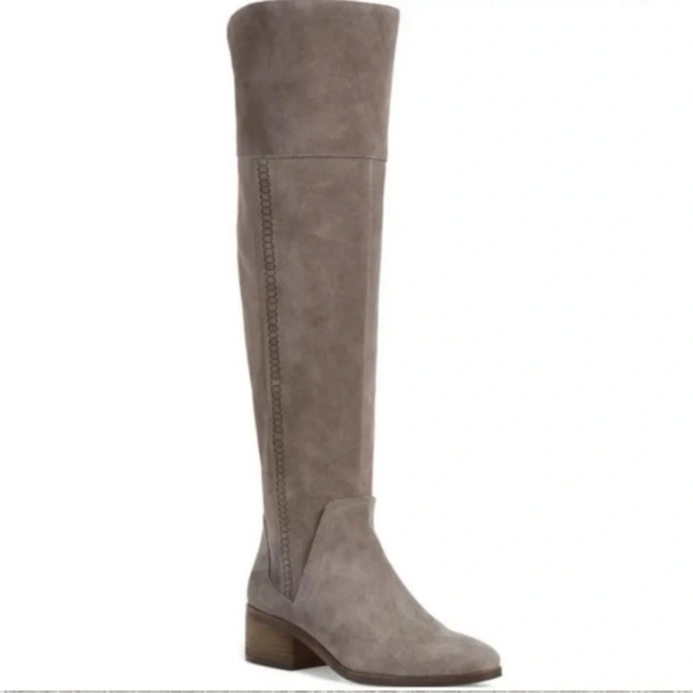 ▶️ Vince Camuto ◀️ Kochelda Suede Over the Knee Boots. Gray. Size 9.5